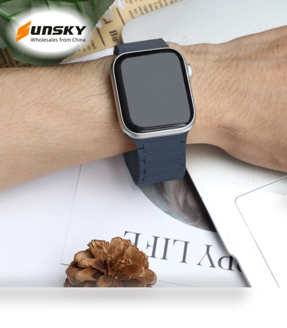 Magnetic Loop Silicone Watch Band — Watch Accessories
