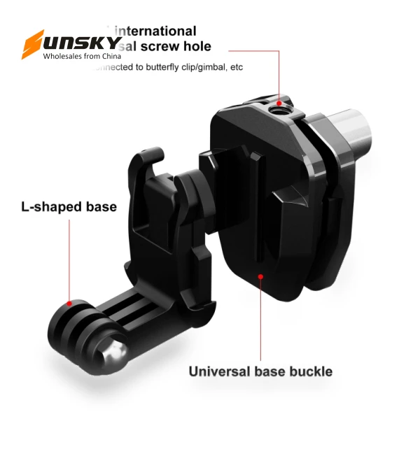 Motorcycle Windshield Action Camera Mount Clip — Mounts & Clamps, PULUZ
