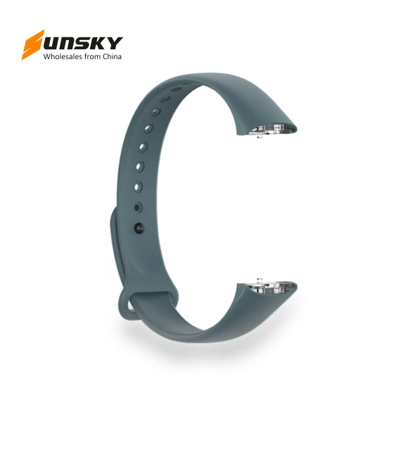 Silicone Glossy Nail Button Watch Band — Smartwatch Straps, Samsung