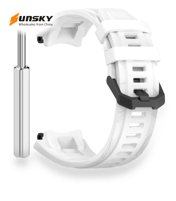 Solid Color Needle Buckle Silicone Watch Band — Watch Straps & Bands, Amazfit