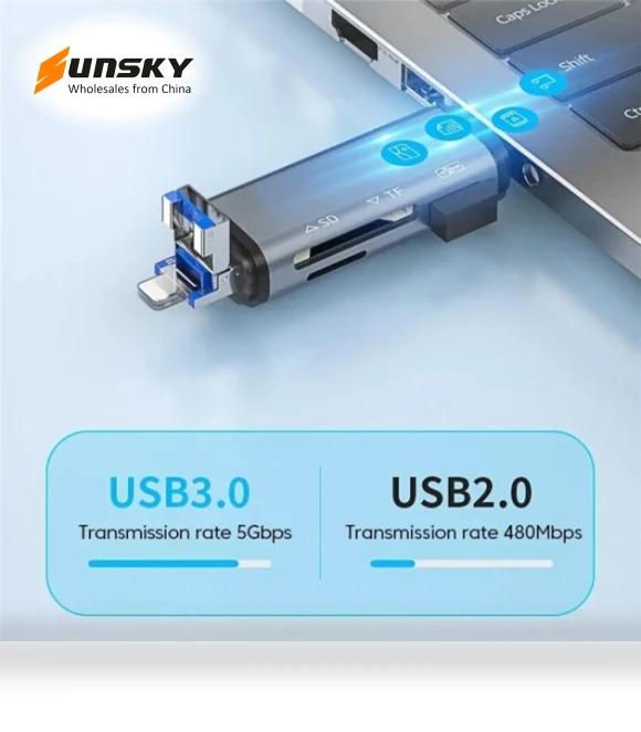 U-Disk Data Transfer Adapter — Memory Card Adapters