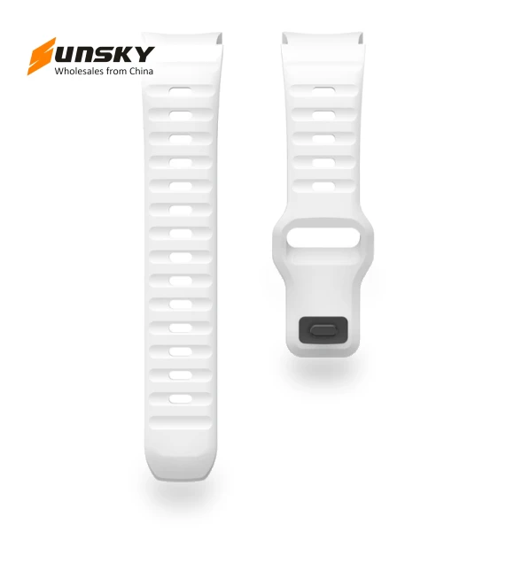 Wave Texture Reverse Buckle Silicone Watch Band — Watch Straps & Bands, Samsung