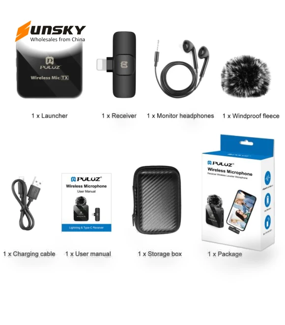 Wireless Lavalier Microphone — Wireless Systems, PULUZ