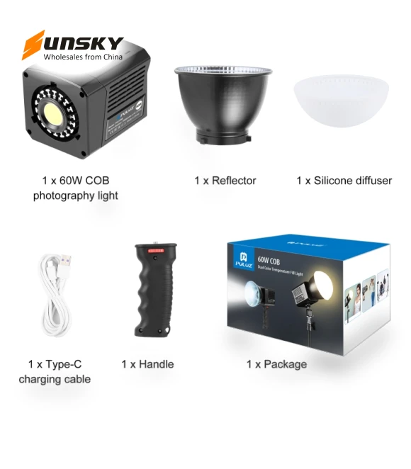60W Studio Video Light — Photography Lighting & Studio Equipment, PULUZ