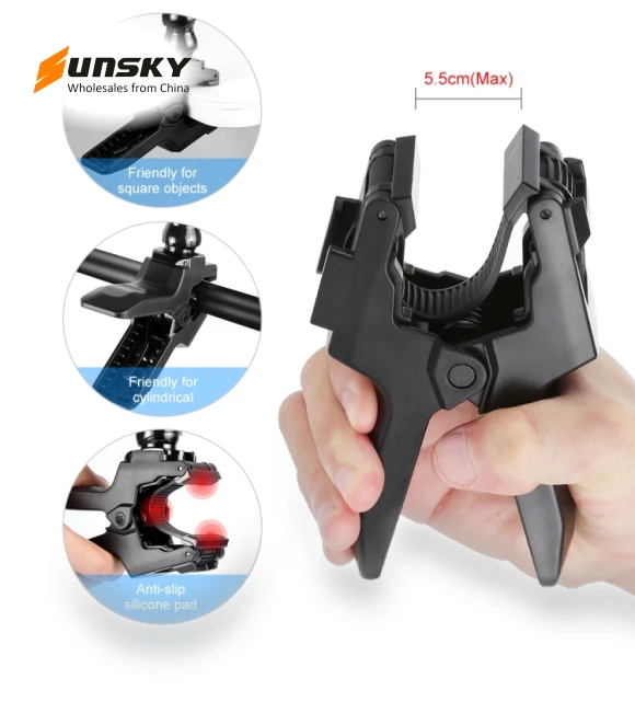 Action Sports Cameras Jaws Flex Clamp Mount — Mounts & Clamps, PULUZ