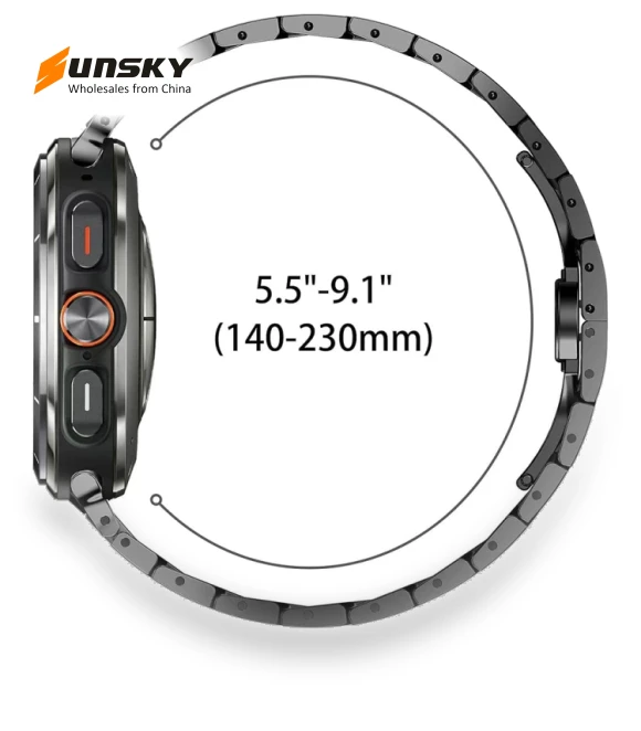 Butterfly Buckle Titanium Alloy Watch Band — Bands, Samsung