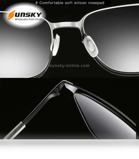 Fashion UV400 Square Frame Polarized Sunglasses — Sunglasses