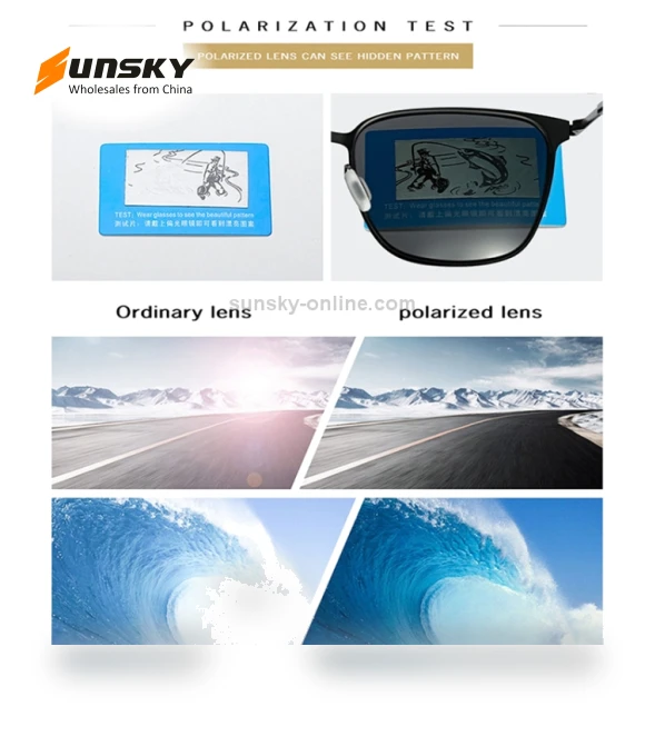 Fashion UV400 Square Frame Polarized Sunglasses — Sunglasses
