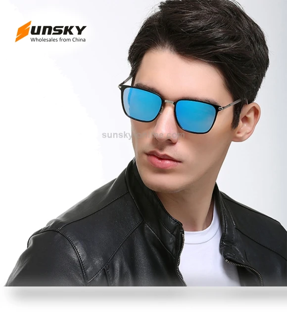 Fashion UV400 Square Frame Polarized Sunglasses — Sunglasses