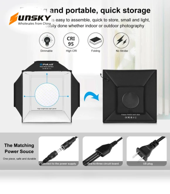 Folding Studio Shooting Tent Soft Box Photography Lighting Kit — Shooting Tents, PULUZ