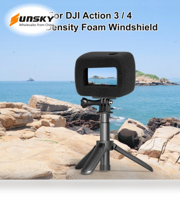 High Density Foam Windshield — Wearable Cameras, PULUZ