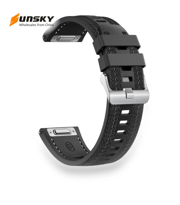 Hybrid Nylon Silicone Watch Band — Watch Straps & Bands, Samsung