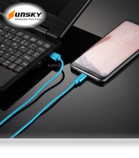 Knit Texture USB to USB-C / Type-C Data Sync Charging Cable — Cables
