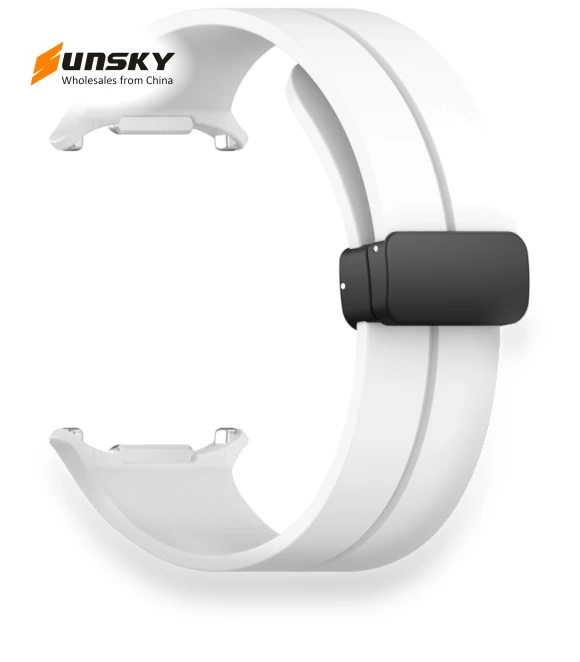 Magnetic Folding Buckle Silicone Watch Band — Watch Accessories, Samsung