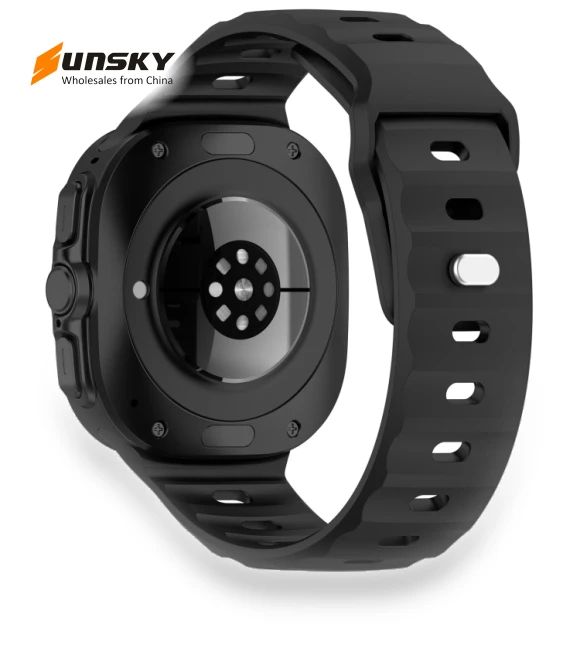 Solid Color Reverse Buckle Silicone Watch Band — Bands, Samsung