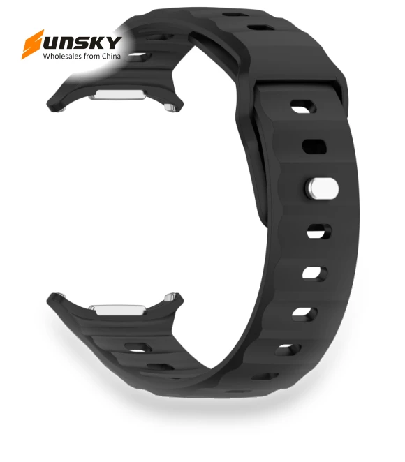 Solid Color Reverse Buckle Silicone Watch Band — Bands, Samsung
