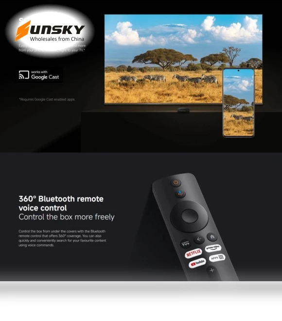 TV Box S 3rd Gen 4K Ultra HD Google TV Smart TV Box Media Player — Ultra HD Media Players, Xiaomi