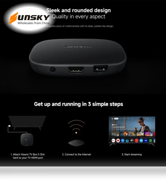TV Box S 3rd Gen 4K Ultra HD Google TV Smart TV Box Media Player — Ultra HD Media Players, Xiaomi