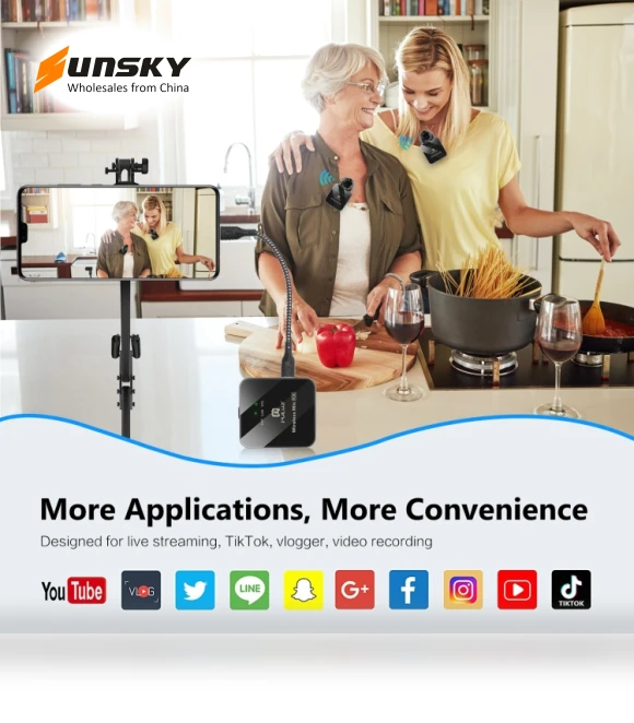 Wireless Lavalier Microphone — Wireless Systems, PULUZ