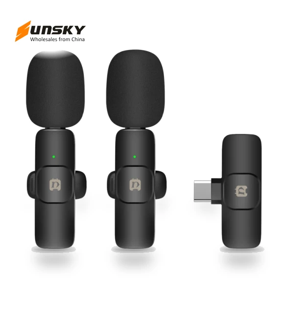 Wireless Lavalier Noise Reduction Reverb Microphones — Wireless Systems, PULUZ
