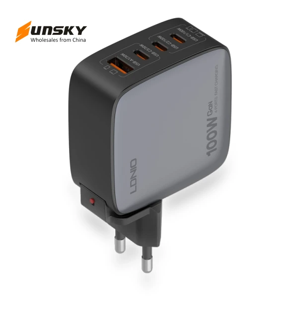 100W GaN USB+3 USB-C Interface Charger — Chargers, LDNIO