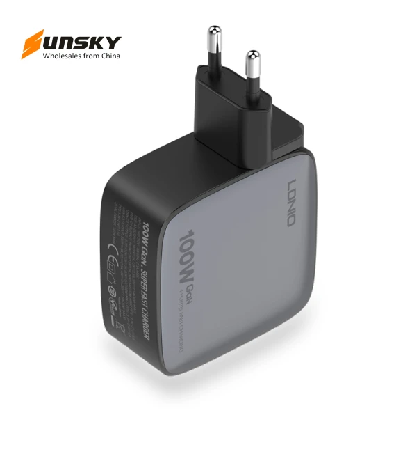 100W GaN USB+3 USB-C Interface Charger — Chargers, LDNIO