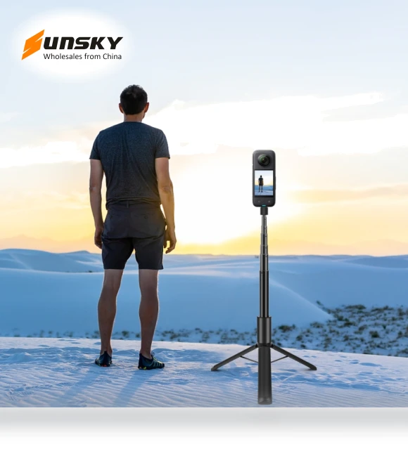 Retractable Invisible Selfie Stick with Tripod — Selfie Sticks, PULUZ