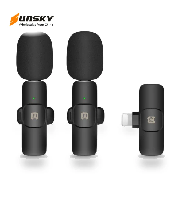 Wireless Lavalier Noise Reduction Reverb Microphones — Wireless Systems, PULUZ