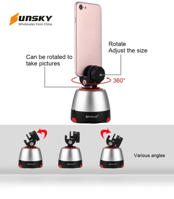 Electronic 360 Degree Rotation Panoramic Head with Remote Controller — Accessory Bundles, PULUZ