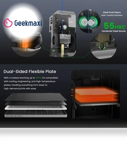 High-Speed 3D Printer with Auto-Leveling — 3D Printer Extruders, Artillery