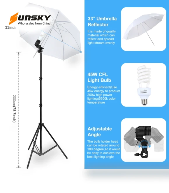 LED Light Studio Softbox Photography Kit — Video Lights, PULUZ