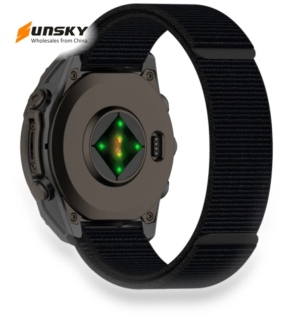 Nylon Hook and Loop Fastener Watch Band — Watch Straps & Bands, Garmin
