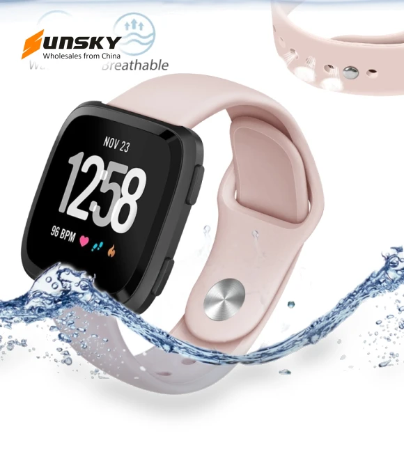 Solid Color Silicone Watch Band — Girls' Watch Straps, Fitbit