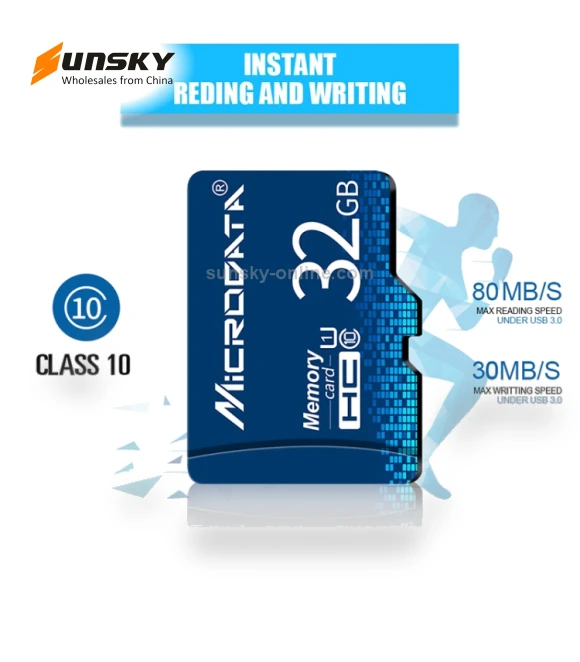 U3 Blue TF(Micro SD) Memory Card — MicroSD Cards, MiCRODATA