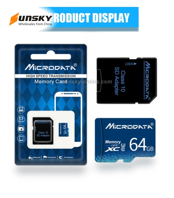 U3 Blue TF(Micro SD) Memory Card — MicroSD Cards, MiCRODATA