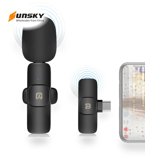 Wireless Lavalier Noise Reduction Reverb Microphone — Wireless Systems, PULUZ