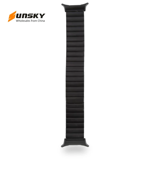 Bamboo Stainless Steel Magnetic Watch Band — Bands, Samsung