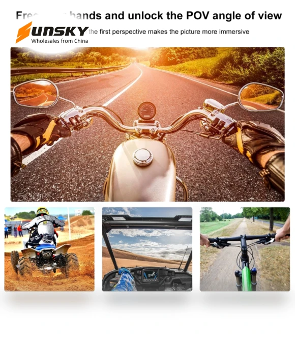 Bending Action Camera Motorcycle Helmet Chin Mount — Chest Camera Mounts, PULUZ
