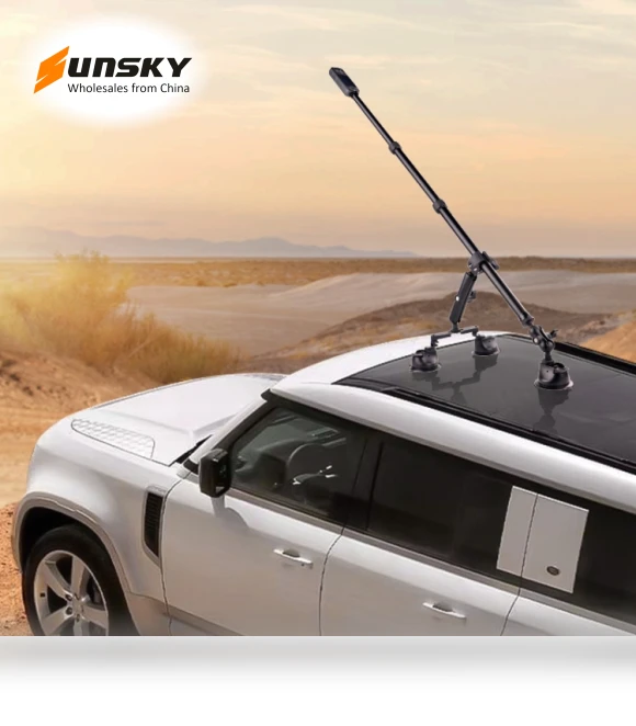 Dual-leg and Single-leg Car Suction Cup Mount with Selfie Stick Set — Vehicle Phone Holders