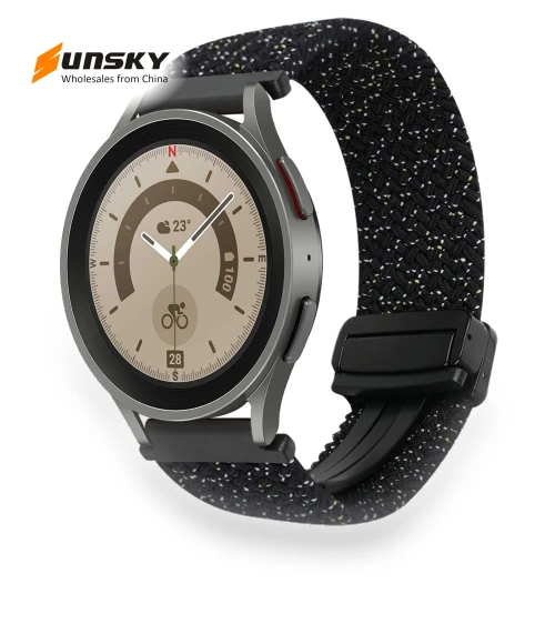 Magnetic Buckle Braided Watch Strap — Smartwatch Straps, Samsung