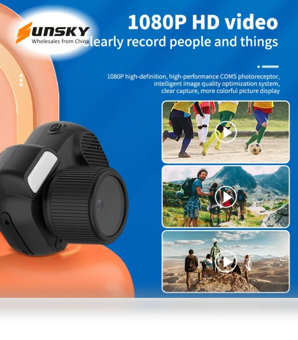 Mini Action Camera with Screen — Adventure & Sports Cameras