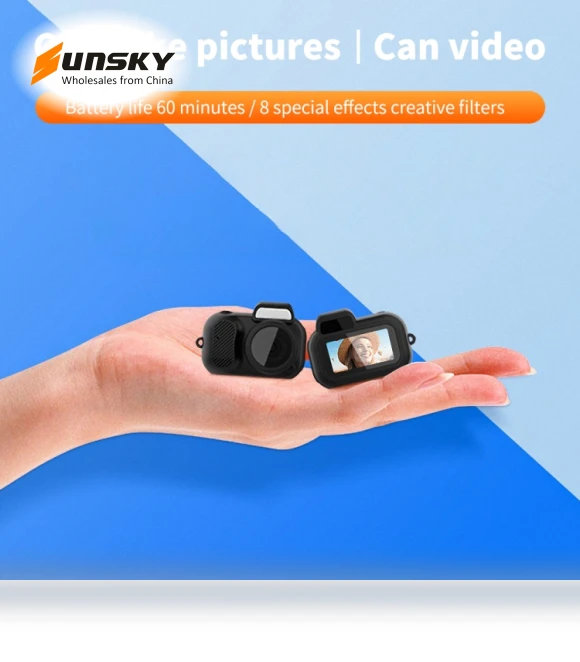 Mini Action Camera with Screen — Adventure & Sports Cameras