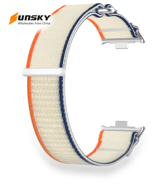 Nylon Woven Hook and Loop Fastener Watch Band — Smartwatch Straps, Redmi
