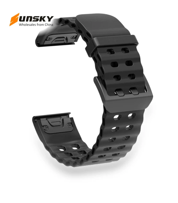Ocean Quick Release Silicone Watch Band — Girls' Watch Straps, Garmin