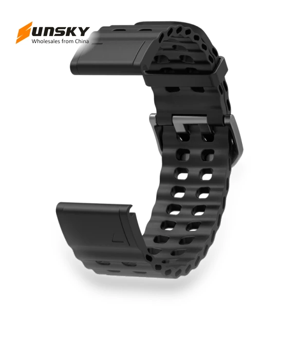 Ocean Quick Release Silicone Watch Band — Girls' Watch Straps, Garmin