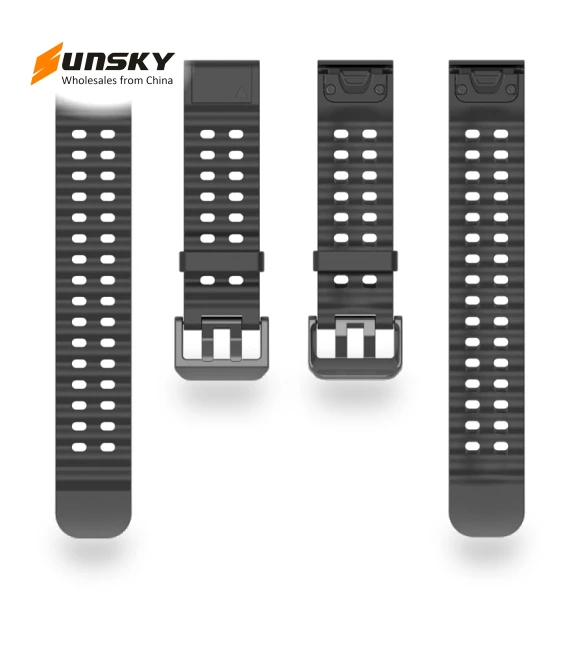 Ocean Quick Release Silicone Watch Band — Girls' Watch Straps, Garmin