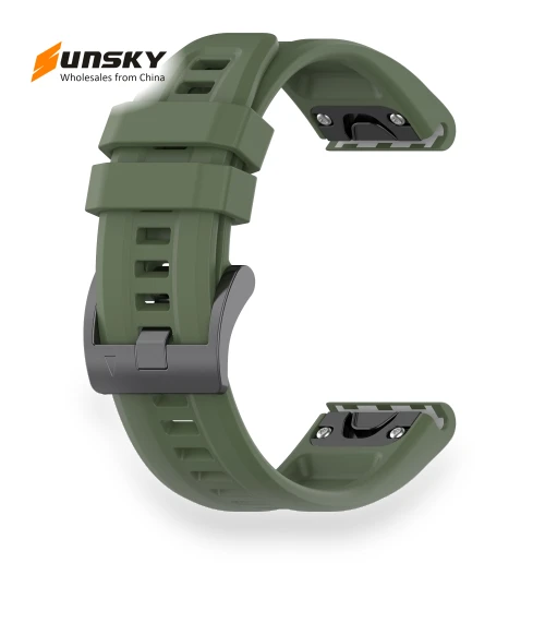 Silicone Sport Pure Color Watch Band — Bands, Garmin