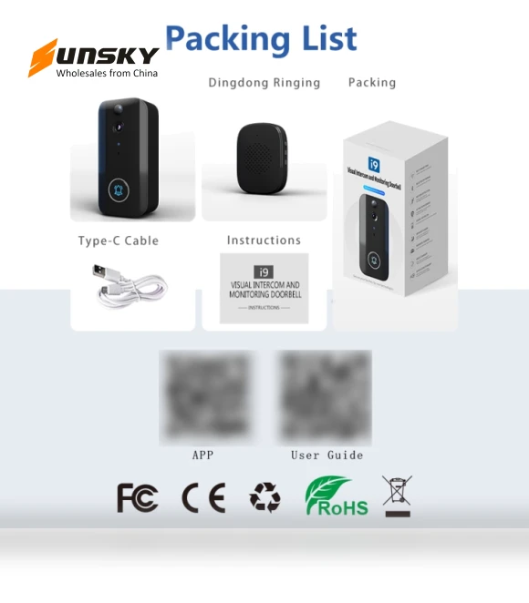 Wireless Doorbell Camera — Smart Home Security