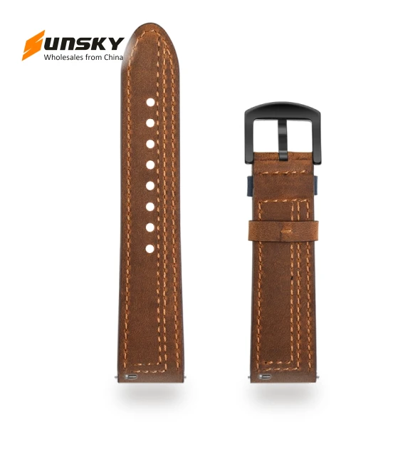 Zigzag Leather Watch Band — Watch Accessories, Huawei