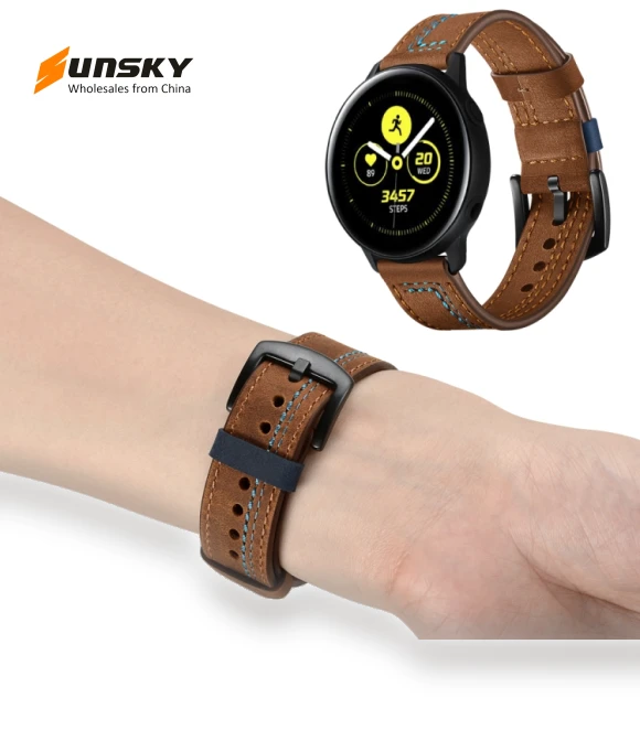 Zigzag Leather Watch Band — Watch Accessories, Huawei